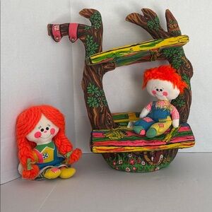 1975 Patches McGee Doll Shady Treehouse & Two Dolls Lot from Gabriel Vintage